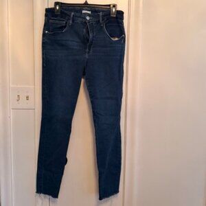 Good American Good Legs Skinny Jeans Size 14 Raw Hem